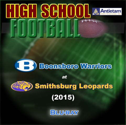 2015 High School Football-Boonsboro at Smithsburg- Blu-ray