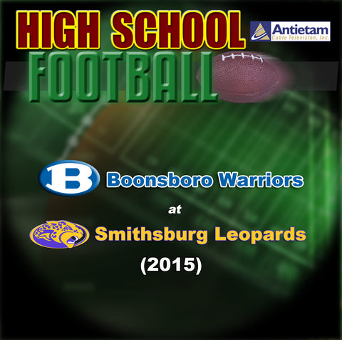 2015 High School Football-Boonsboro at Smithsburg- DVD