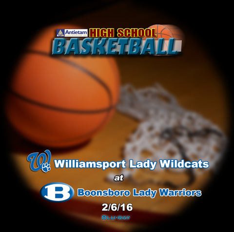 2016 High School Basketball-Williamsport  at Boonsboro- Blu-ray (Girls)