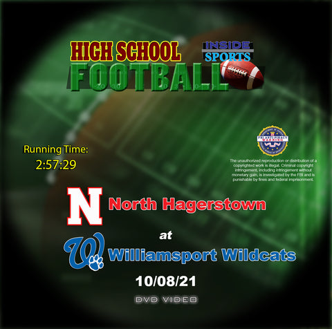 2021 High School Football North at Williamsport DVD