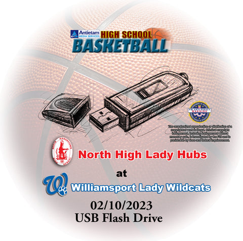 2023 High School Basketball North at Williamsport Girls USB Drive