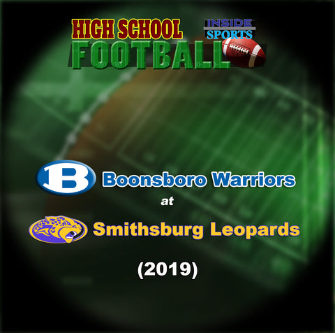 2019 High School Football Boonsboro at Smithsburg DVD