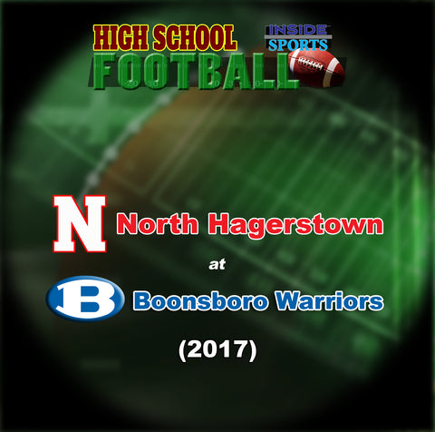 2017 High School Football-North at Boonsboro- Blu-ray