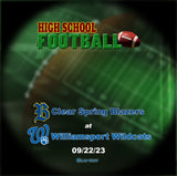 2023 High School Football Clear Spring at Williamsport Blu-Ray