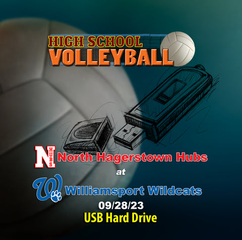 2023 High School Volleyball North at Williamsport USB hard drive