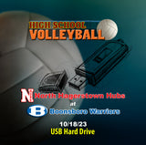 2023 High School Volleyball North at Boonsboro USB hard drive