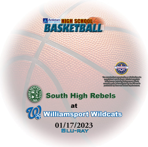 2023 High School Basketball South at Williamsport Boys Blu-Ray