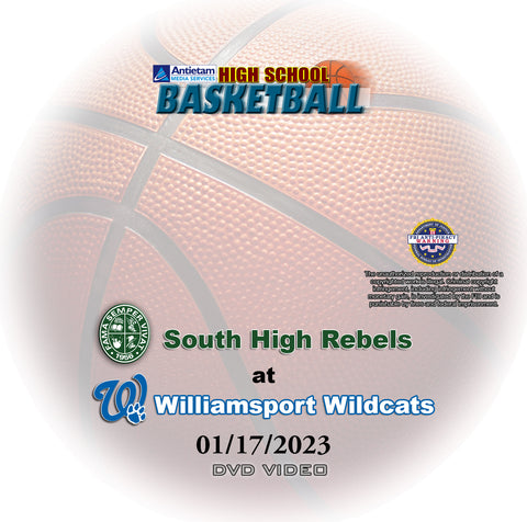 2023 High School Basketball South at Williamsport Boys DVD