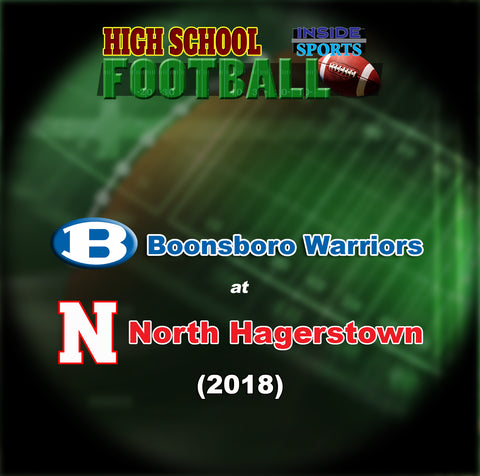 2018 High School Football-Boonsboro at North Hagerstown- Blu-ray