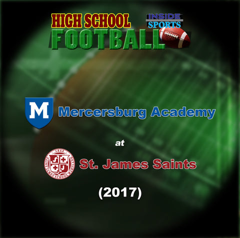 2017 High School Football-Mercersburg Academy at St. James School- Blu-ray