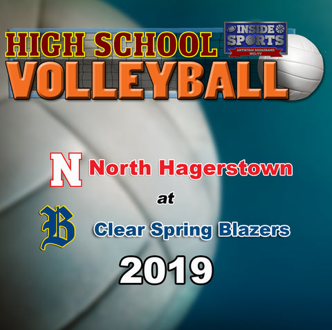 2019 High School Volleyball North Hagerstown at Clear Spring - DVD